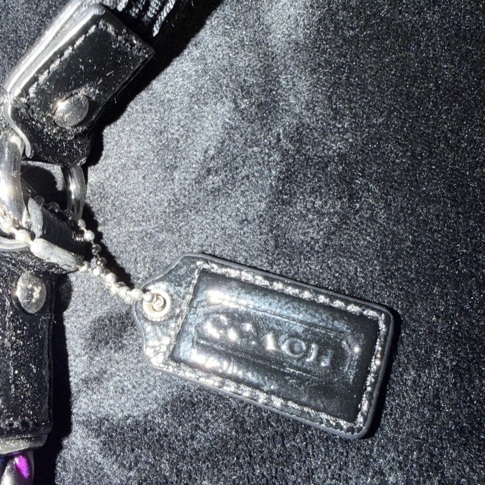 Coach Alex Op Art Purple Bright Multi-color Crossbody Bag Designer